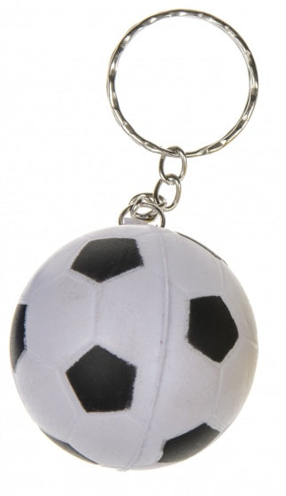 sleutelhanger voetbal wit 4 cm