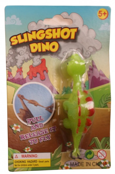 slingshot dino 11 cm groen/rood O