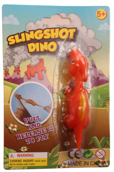 slingshot dino 11 cm oranje/geel F