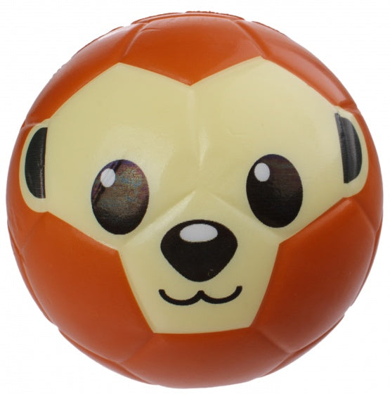 speelbal apengezicht 15 cm bruin/beige