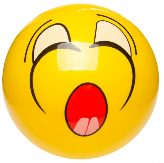 speelbal Smilingface 23 cm geel