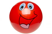 speelbal Smilingface 23 cm rood