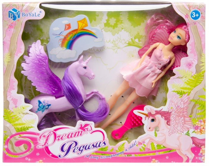 speelset Dream Pegasus paars 3-delig