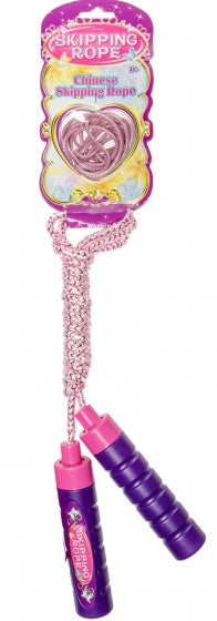 springtouw en elastiek roze/paars