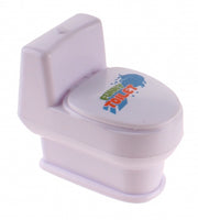 spuitend toilet wit 10 cm