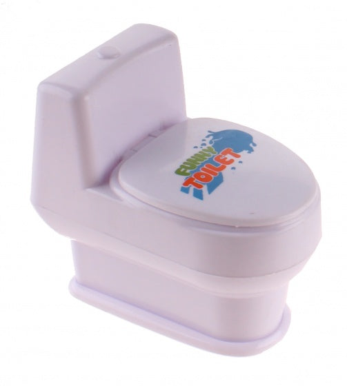 spuitend toilet wit 10 cm