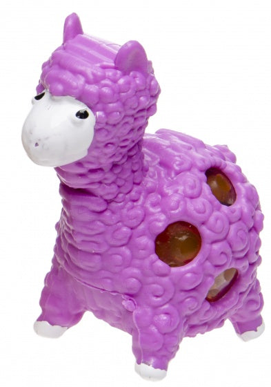 stressbal alpaca 5 cm paars