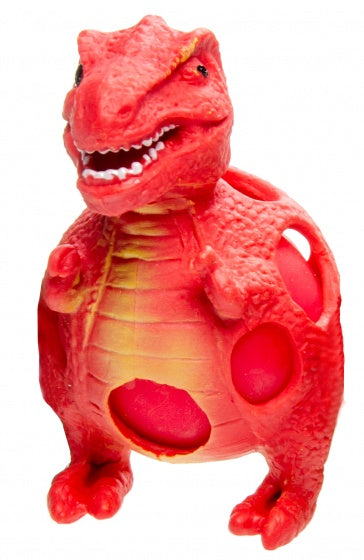 stressbal dino rood 9 cm