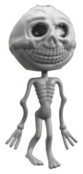 stressbal squishy Alien 12 x 5 cm grijs