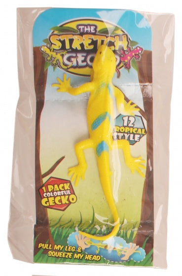 stretch gekko 10 cm geel F