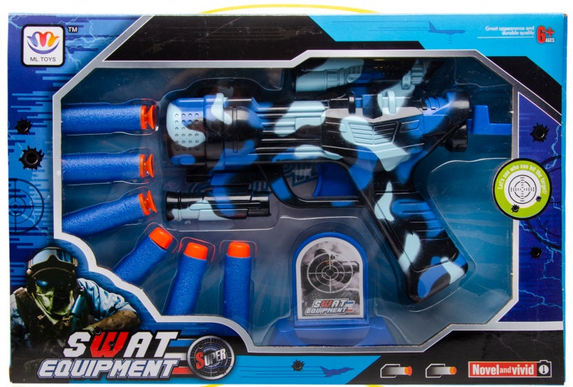Swat equipment 3-delig blauw
