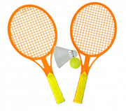 Tennisset oranje/geel 4-delig
