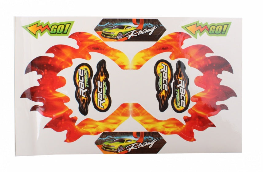 track racing met auto paars 80 cm