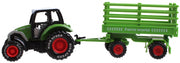 tractor met aanhanger 19 cm groen