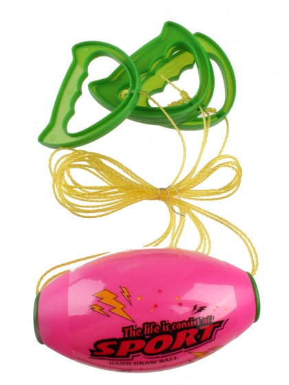 trekbalspel 16 cm roze/groen