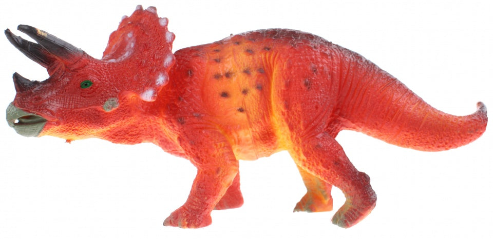 Triceratops 17 cm rood