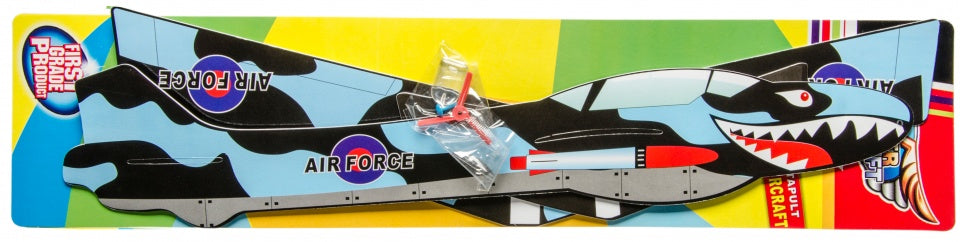 vliegtuig bouwpakket Air Force 44 cm 4-delig blauw