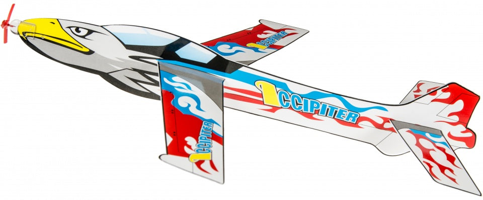 vliegtuig bouwpakket Iccipiter 44 cm 4-delig wit