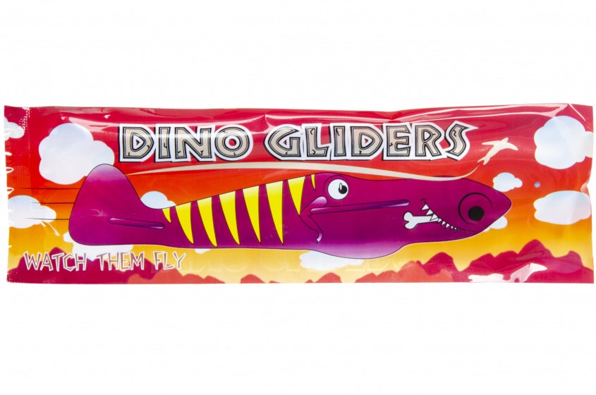 vliegtuig Dino Glider bordeaux 20 cm