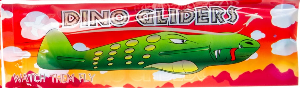 vliegtuig Dino Glider groen 20 cm