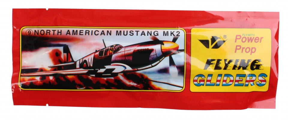 vliegtuig Glider 20 cm North American Mustang MK2