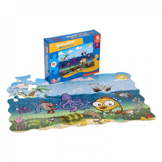 vloerpuzzel Underwater World junior 44 cm 45-delig
