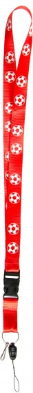 voetbal keycord rood