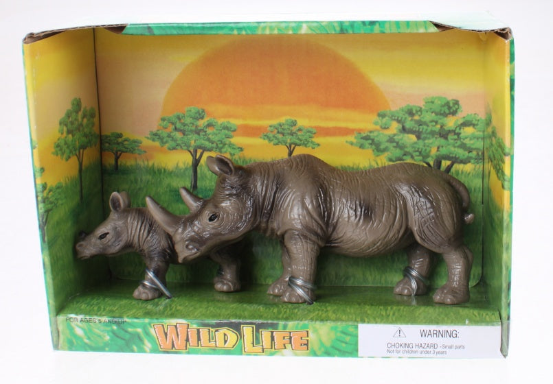 Wildlife neushoorn 18X13X7 cm