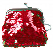 zeemeermin-portemonnee glitter 9 cm rood