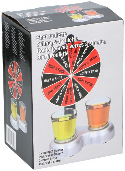 drankspel Borrelroulette 19 cm 3-delig
