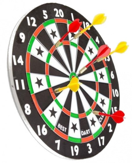 dartbord met pijlen 38 cm 7-delig