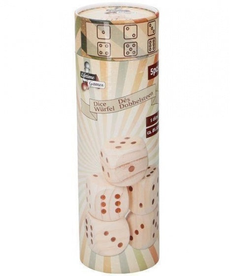dobbelstenen hout 5-delig