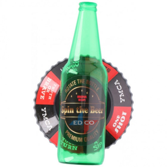 drankspel Flesje draaien unisex 17 cm groen