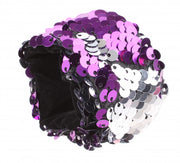 Paillettenarmband Little Miss paars 21 x 4 cm