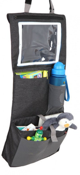 organizer autostoel 31 x 60 x 6 cm polyester zwart