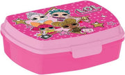 lunchbox meisjes 17 x 13 x 6 cm roze