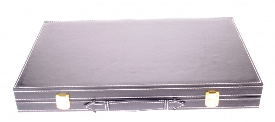 Backgammon DeLuxe 46 cm zwart
