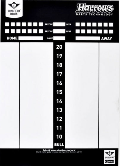 Darts scorebord