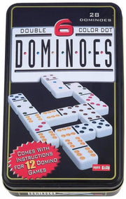 Domino dubbel 6 50 cm zwart 28 stenen