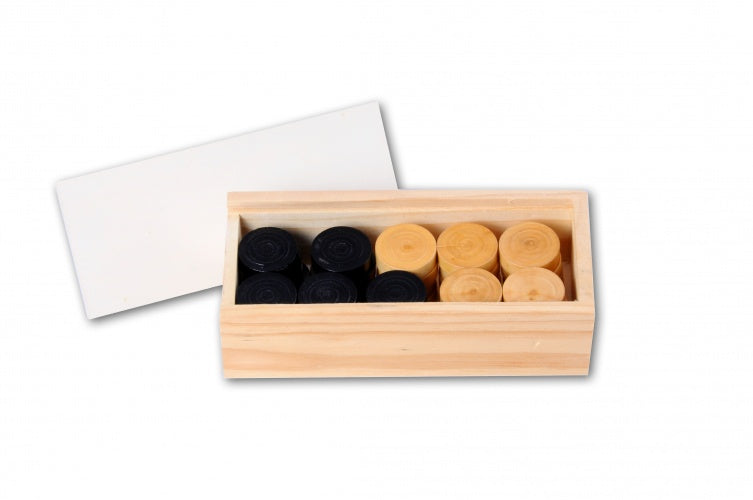 houten damstenen in kist 3 cm