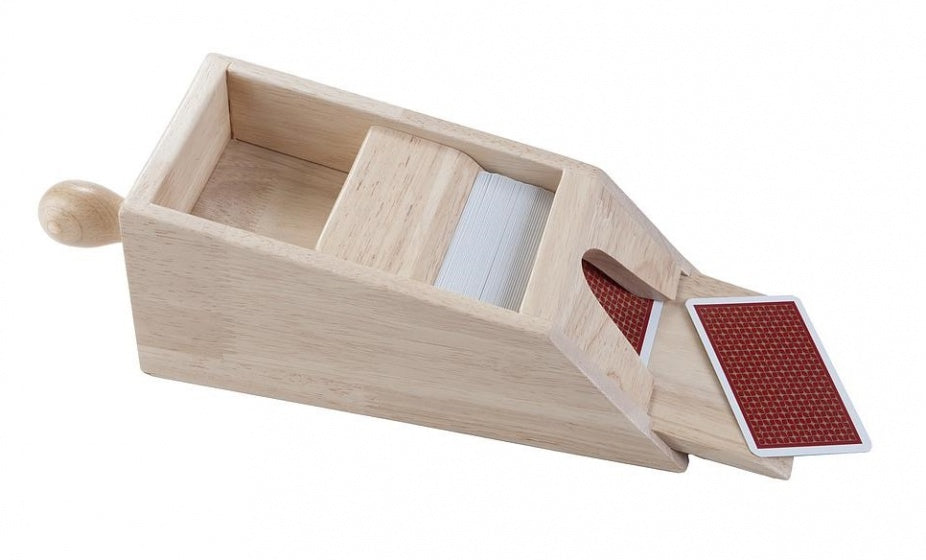 Houten kaartgever Black Jack 28 x 11