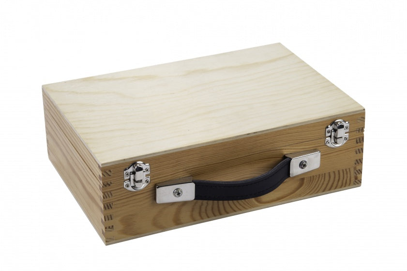 Jeu de Boules set in kist zwart/zilver