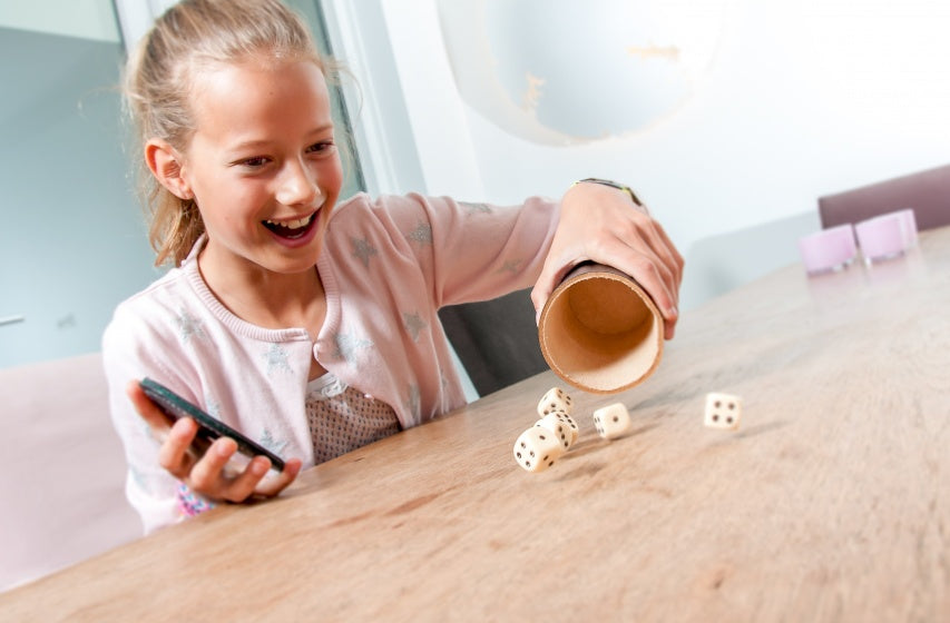 Dobbelbeker naturel leder bruin 8