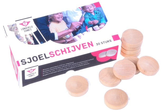 Set Van 30 Grote Sjoelschijven Holgedraaid