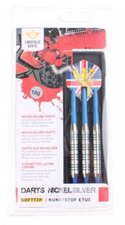 dartpijlen Nickel Silver softtip gewicht 18