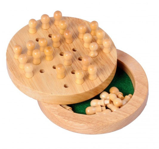 solitaire reiseditie rubber/hout