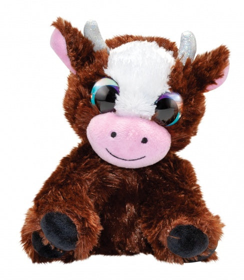 knuffel Lumo Cow Molly 15 cm bruin