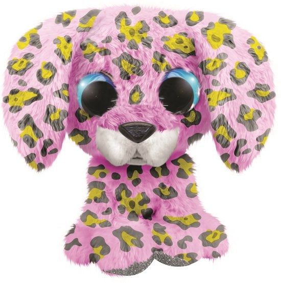 knuffel Lumo Dalmatian Dog Dotty roze 15 cm