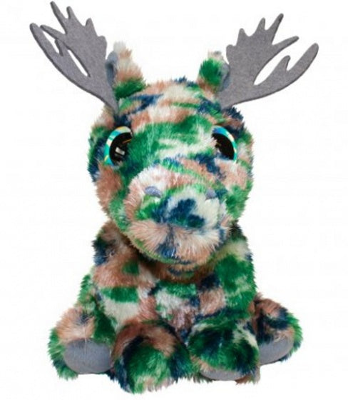 knuffel Lumo Moose Helge groen/bruin 15 cm