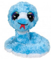 knuffel Lumo Snake Orm blauw 15 cm